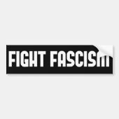 Bestrijding fascisme bumpersticker (Voorkant)