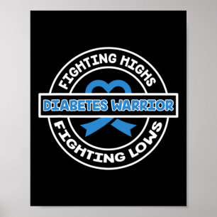 Bestrijding High Support Type 1 Diabetes Warrior A Poster