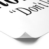 BESTRIJDING Illegii non carborundum is een mockLat Poster (Hoek)