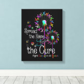 Bestrijding kanker in alle kleuren en elke kleuren canvas afdruk (Insitu (Houten vloer))