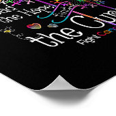 Bestrijding kanker in alle kleuren en elke kleuren poster (Hoek)