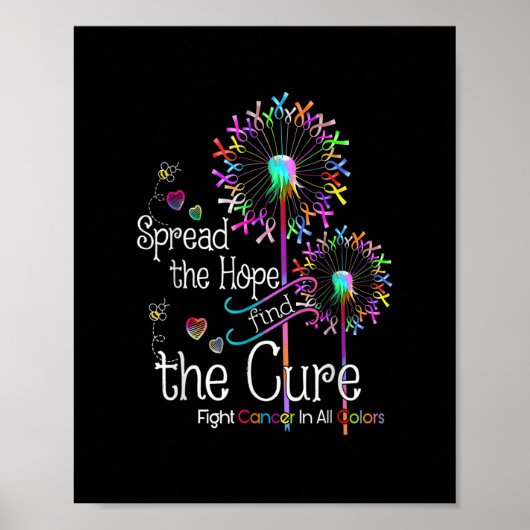 Bestrijding kanker in alle kleuren en elke kleuren poster (Voorkant)