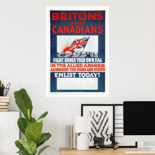 Bestrijding onder uw eigen vlag (US02106) Poster (Thuiskantoor)