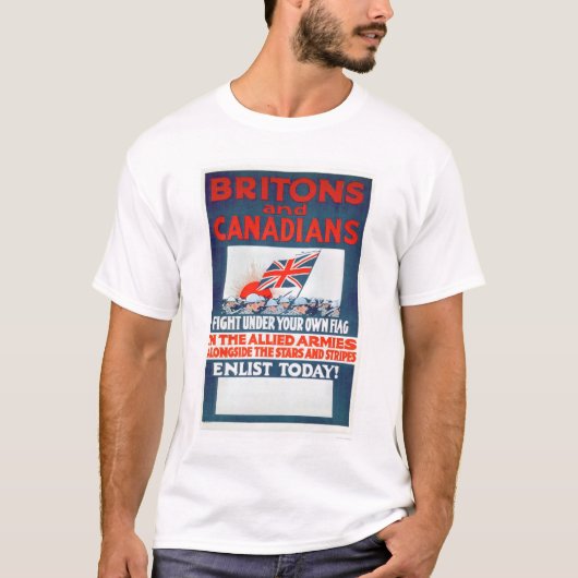 Bestrijding onder uw eigen vlag (US02106) T-shirt (Voorkant)