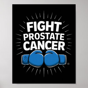 Bestrijding Prostaatkanker Bokshandschoenen Impact Poster