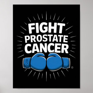 Bestrijding Prostaatkanker Bokshandschoenen Impact Poster