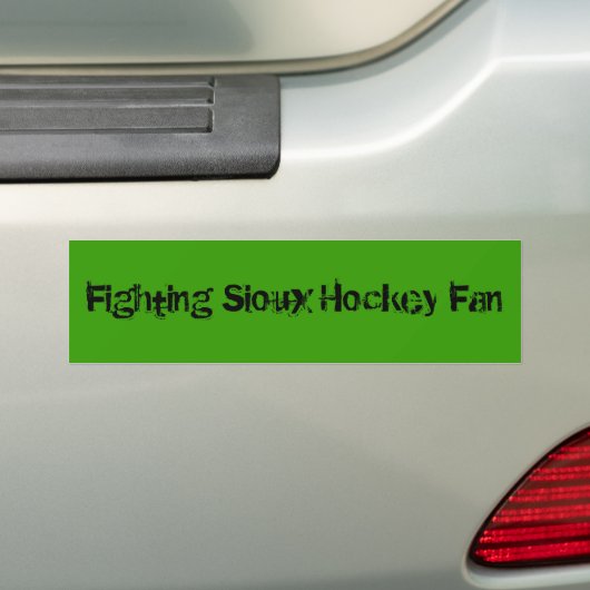 Bestrijding Sioux Hockey Fan Bumpersticker (Op auto)