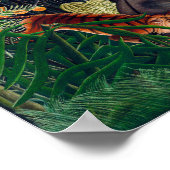 Bestrijding tussen een tijger en een buffel | H Ro Poster (Hoek)