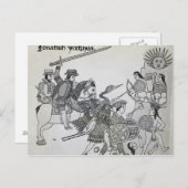 Bestrijding tussen Spanje en de Azoren Briefkaart (Voorkant / Achterkant)