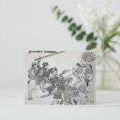 Bestrijding tussen Spanje en de Azoren Briefkaart (Staand voorkant)