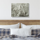 Bestrijding van Achilles met de rivier de Scamande Canvas Afdruk (Insitu (Slaapkamer))