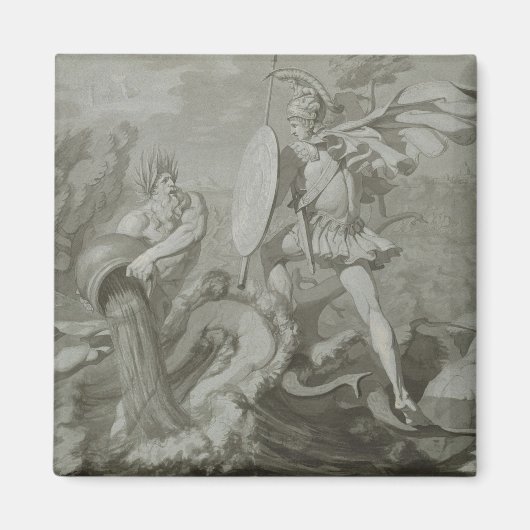 Bestrijding van Achilles met de rivier de Scamande Magneet (Voorkant)