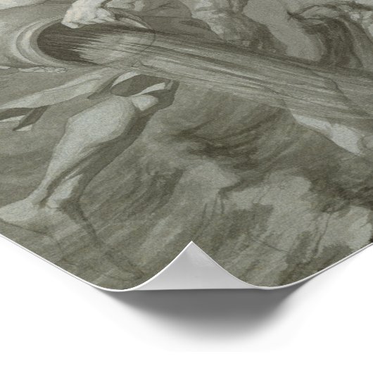 Bestrijding van Achilles met de rivier de Scamande Poster (Hoek)