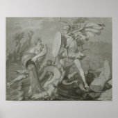 Bestrijding van Achilles met de rivier de Scamande Poster (Voorkant)