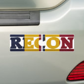 Bestrijding van Action Ribbon RECON Bumpersticker (Op auto)
