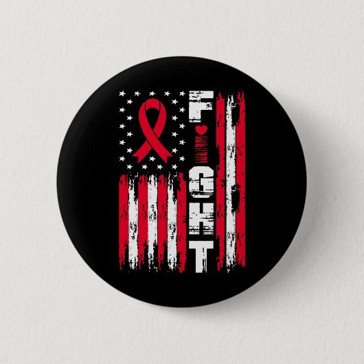 Bestrijding van bloedkanker Awareness Patriottisch Ronde Button 5,7 Cm (Voorkant)