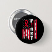Bestrijding van bloedkanker Awareness Patriottisch Ronde Button 5,7 Cm (Voorkant /achterkant)