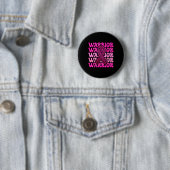 Bestrijding van borstkanker Awareness Warrior Pink Ronde Button 5,7 Cm (In situ)