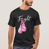 Bestrijding van borstkanker - Roze boxing T-shirt (Voorkant)
