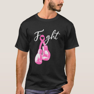 Bestrijding van borstkanker - Roze boxing T-shirt