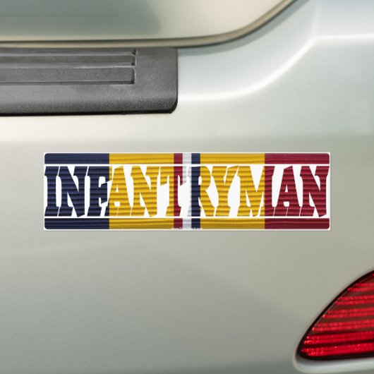 Bestrijding van de Bumpersticker van de INFANTRYMA (Op auto)