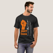 BESTRIJDING VAN DE ENERGIEZUINIGE Black Power Salu T-shirt (Voorkant volledig)