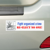 Bestrijding van de georganiseerde misdaad, herkies bumpersticker (Op auto)