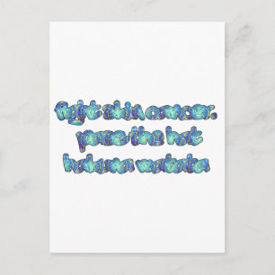 BESTRIJDING VAN DE HUID KANCER Hakuna Matata passe Briefkaart