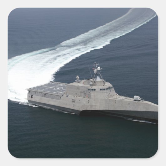 Bestrijding van de onafhankelijkheid van het schip vierkante sticker (Voorkant)
