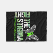 Bestrijding van de Stigma Mental Health Awareness  Fleece Deken (Voorkant (Horizontaal))
