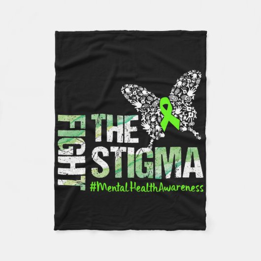 Bestrijding van de Stigma Mental Health Awareness  Fleece Deken (Voorkant)