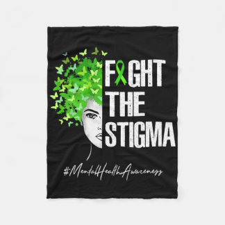 Bestrijding van de Stigma Mental Health Awareness  Fleece Deken