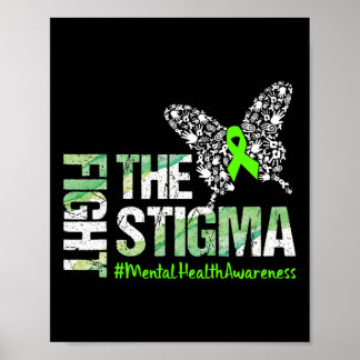 Bestrijding van de Stigma Mental Health Awareness  Poster