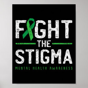 Bestrijding van de Stigma Mental Health Awareness Poster