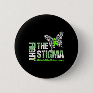 Bestrijding van de Stigma Mental Health Awareness  Ronde Button 5,7 Cm