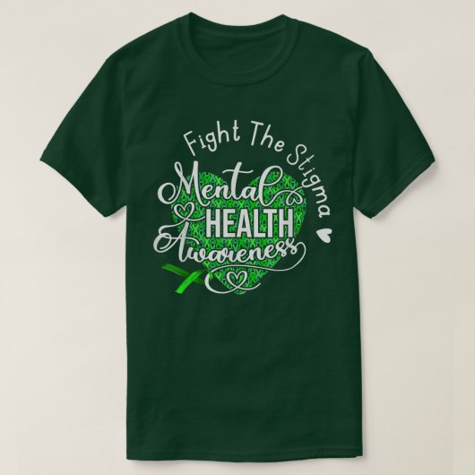 Bestrijding van de Stigma Mental Health Awareness  T-shirt (Design voorkant)