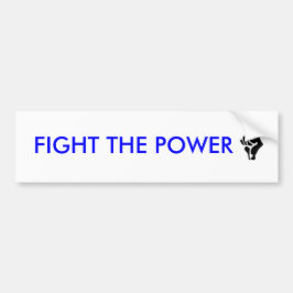 BESTRIJDING VAN DE STROOM BUMPERSTICKER