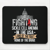 Bestrijding van de VS - Sikkelcelanemie Awareness  Muismat (Voorkant)