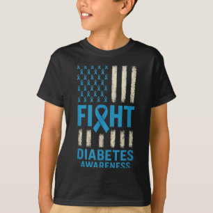 Bestrijding van diabetes bewustzijn - T1D T2D Supp T-shirt