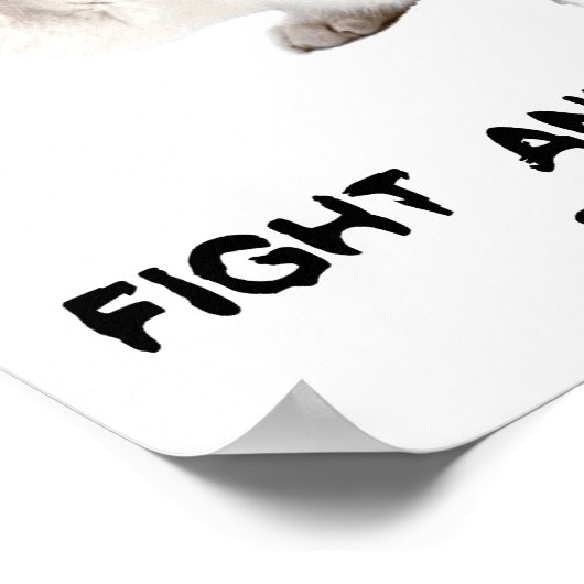 BESTRIJDING VAN DIERLIJKE MISBRUIK KITTEN-POSTER POSTER (Hoek)