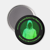 Bestrijding van digitale criminaliteit - Cyber Hac Magneet (Voorkant / Achterkant)