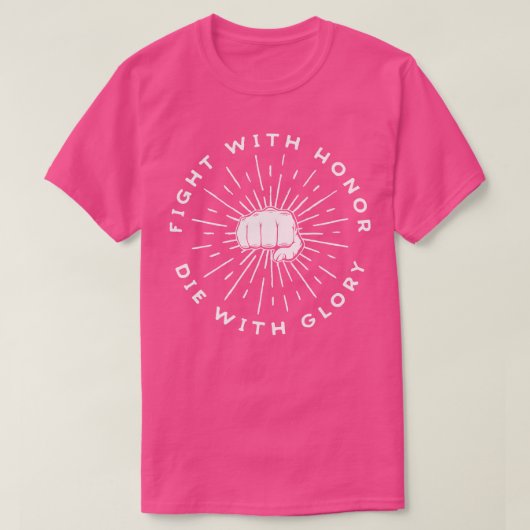 Bestrijding van edelmetaal met glorie t-shirt (Design voorkant)