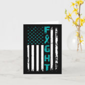 Bestrijding van eierstokkanker Amerikaanse vlag be Kaart (Gele Bloem)