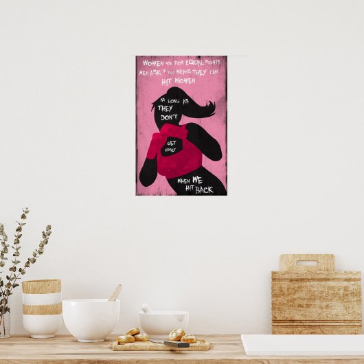 Bestrijding van feministisch Poster (Keuken)