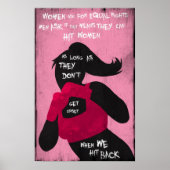 Bestrijding van feministisch Poster (Voorkant)