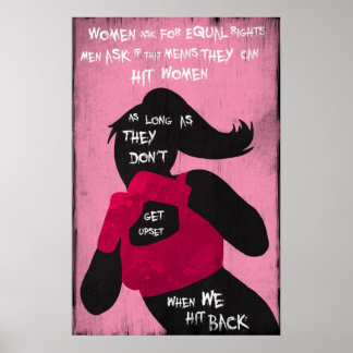Bestrijding van feministisch Poster