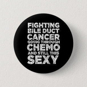 Bestrijding van galwegkanker die door chemo-steil  ronde button 5,7 cm