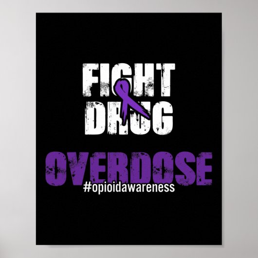 Bestrijding van geneesmiddelen Overdosering Opioïd Poster (Voorkant)