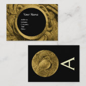 BESTRIJDING VAN GRIFFINS MONOGRAM, goudmetallisch Visitekaartje (Voorkant / Achterkant)