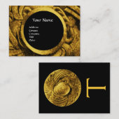 BESTRIJDING VAN GRIFFINS MONOGRAM, goudzwart Visitekaartje (Voorkant / Achterkant)